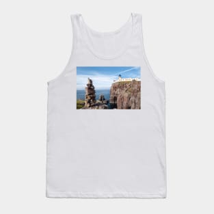 Cairn built by visitors near Neist Point Lighthouse - Isle of Skye, Scotland Tank Top